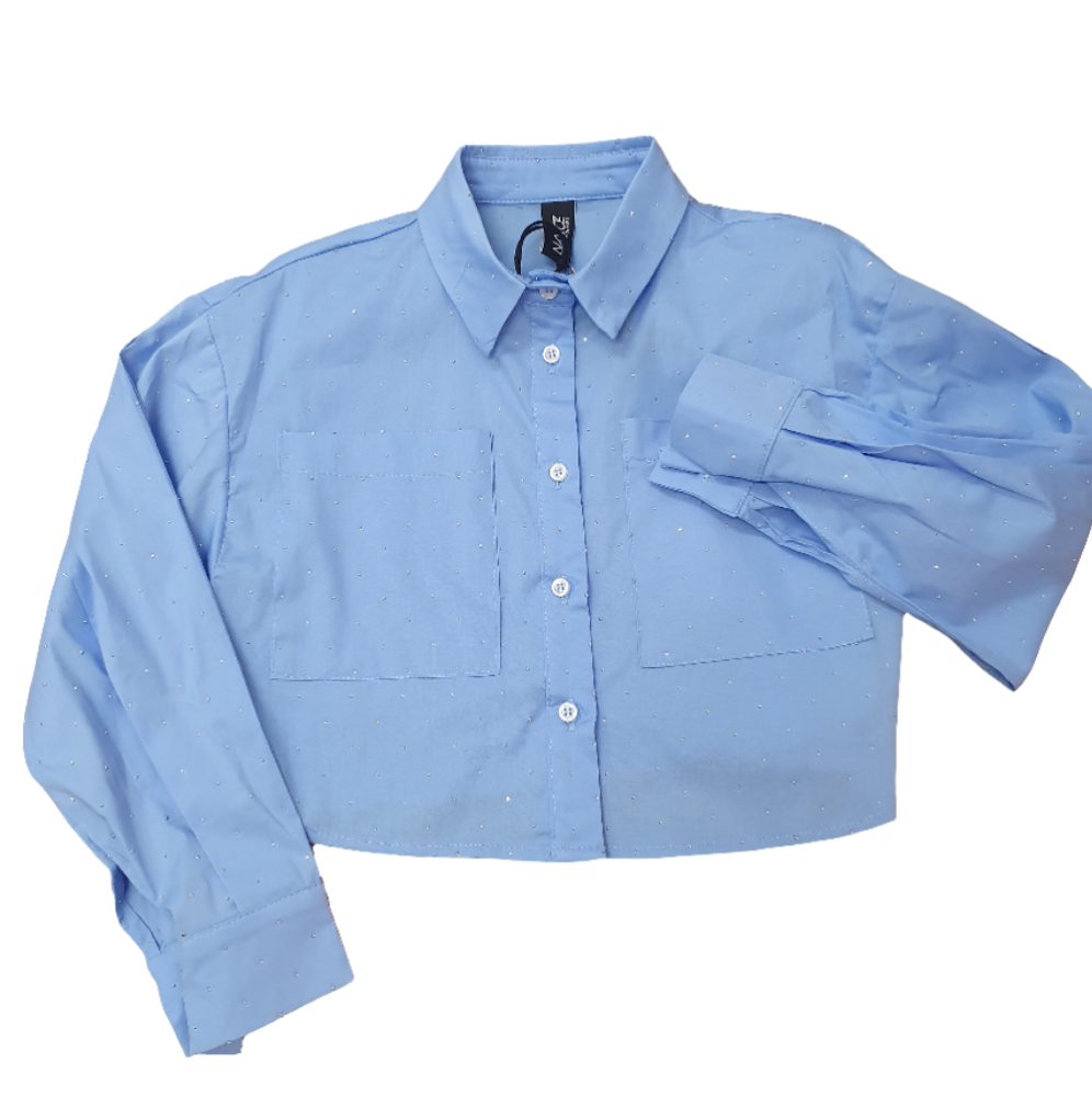 Camicia strass ragazza Naice Couture