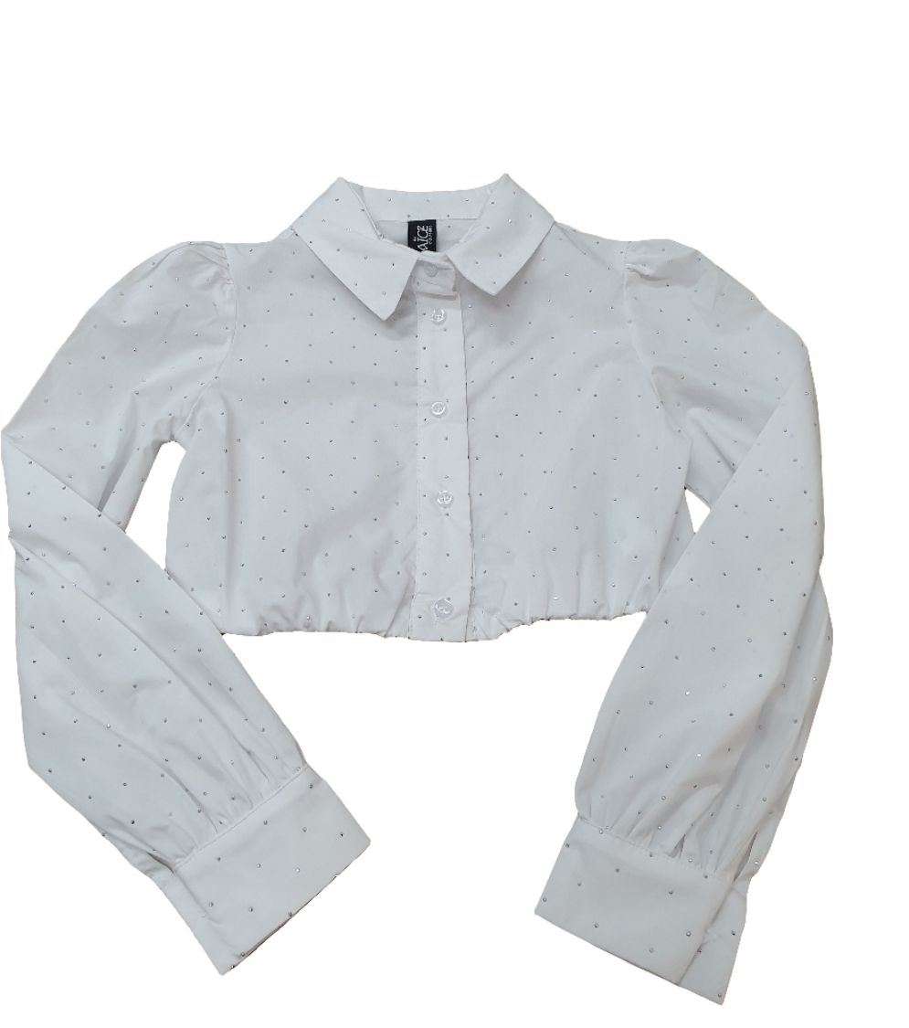 Camicia strass ragazza Naice Couture