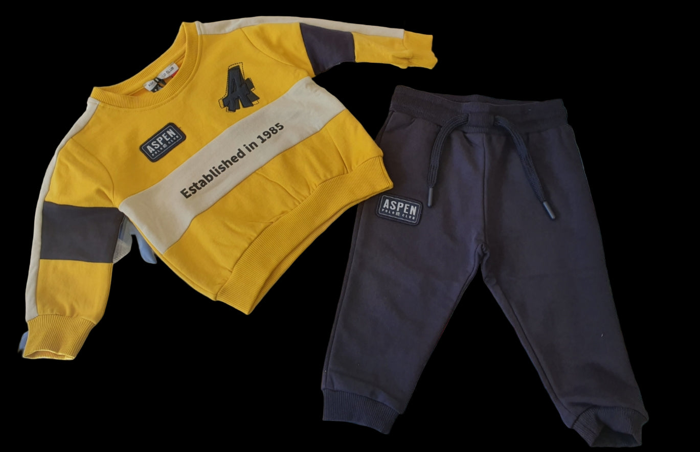 Tuta Felpata Neonato Aspen Polo Club - Morbida e Calda