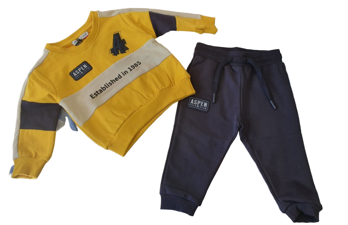 Tuta Felpata Neonato Aspen Polo Club - Morbida e Calda